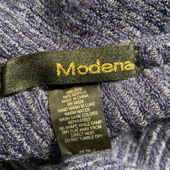 3 for $15 Modena blue chevron infinity scarf - Picture 6 of 7